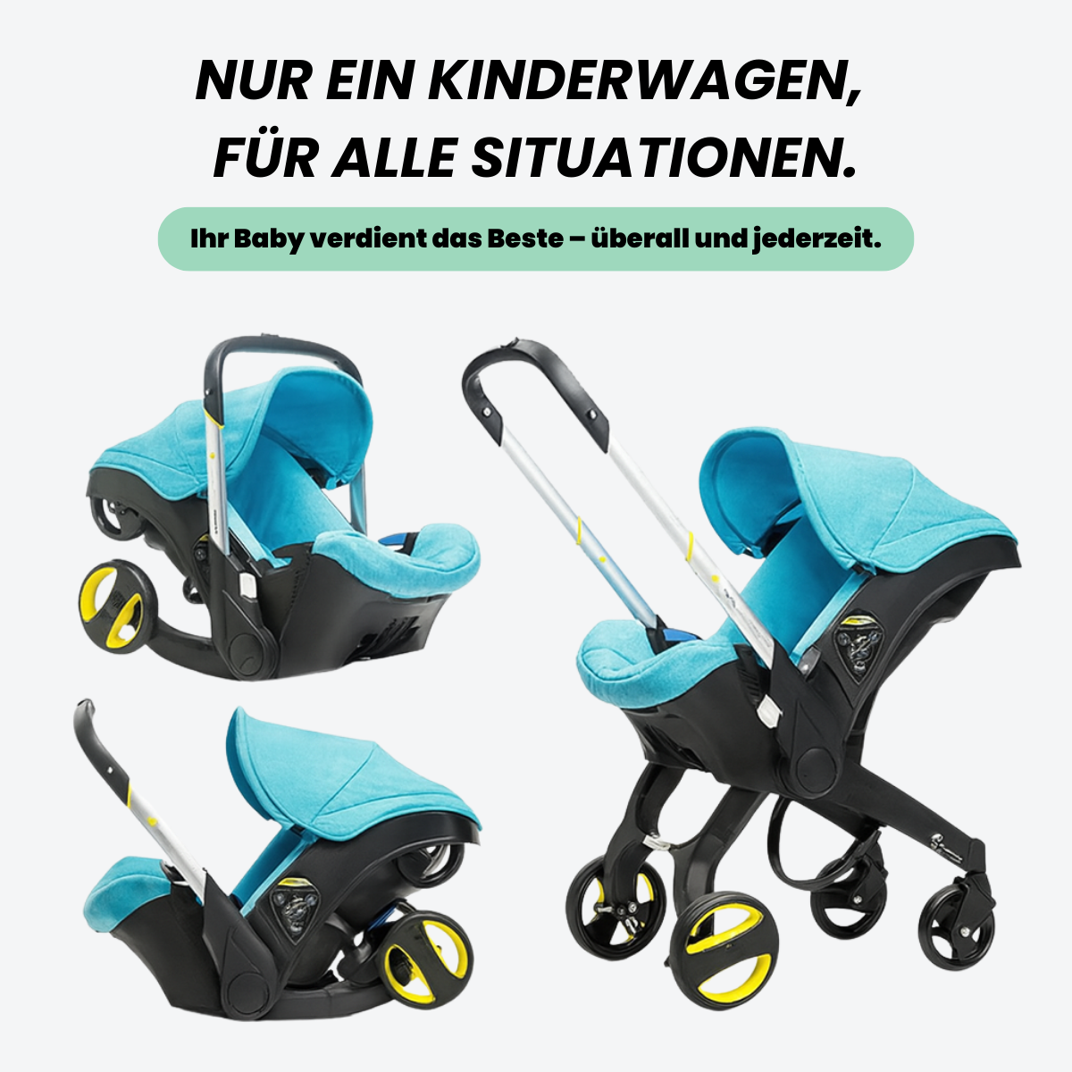 Beeboune One+ Flex — 4-in-1 Premium Stadtreisesystem - Beeboune