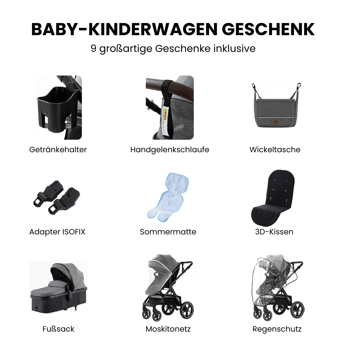 Beeboune One+ — 3-in-1 Kinderwagen - Beeboune