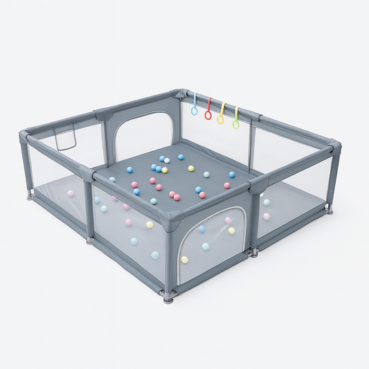 Baby-Laufstall XXL – Sicheres Spielparadies für Babys & Kleinkinder – Stabil, geräumig & einfach zu montieren - Beeboune