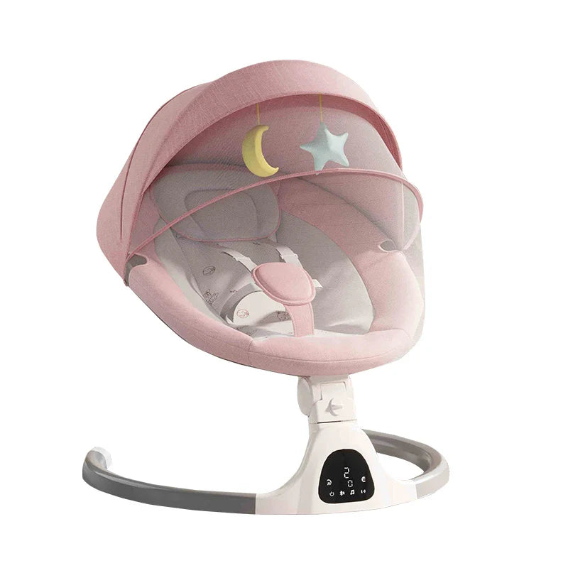 BeeCradle Lux – Elektrische Babywippe & Wiege mit Samtbezug - Beeboune