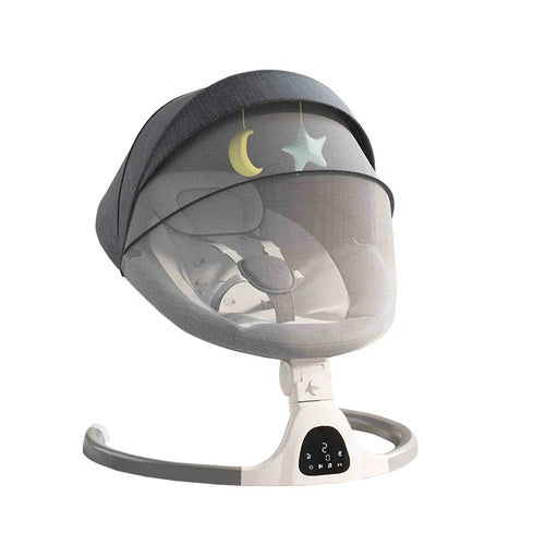 BeeCradle Lux – Elektrische Babywippe & Wiege mit Samtbezug - Beeboune