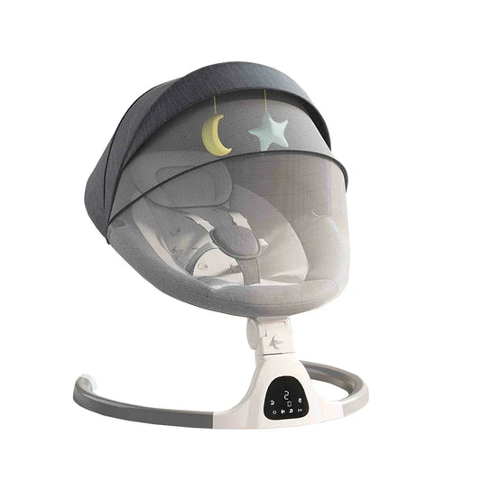 BeeCradle Lux – Elektrische Babywippe & Wiege mit Samtbezug - Beeboune