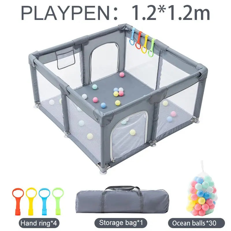 Baby-Laufstall XXL – Sicheres Spielparadies für Babys & Kleinkinder – Stabil, geräumig & einfach zu montieren - Beeboune