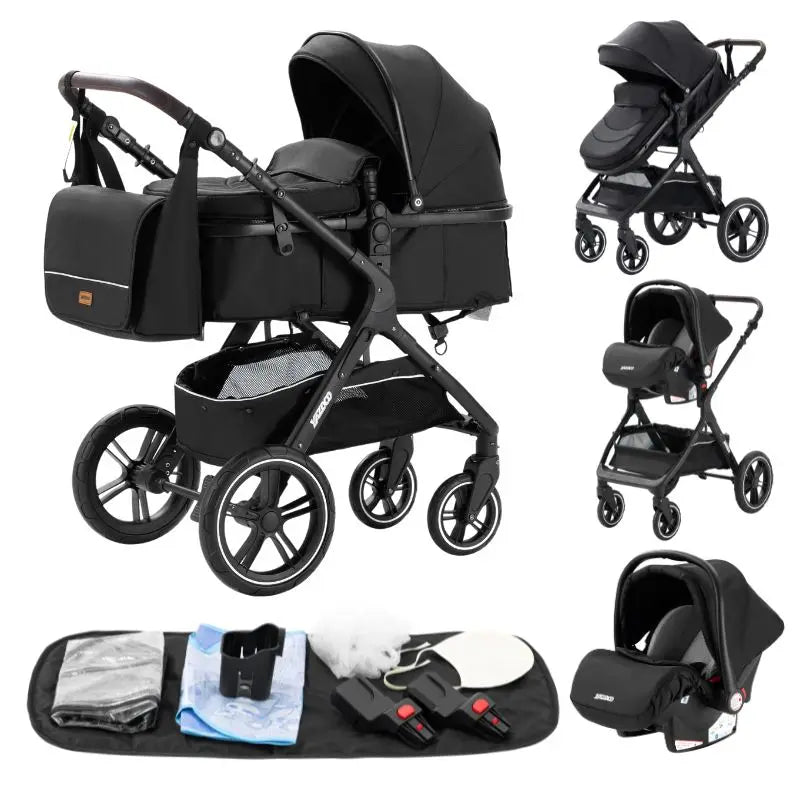 Beeboune One+ — 3-in-1 Kinderwagen - Schwarz