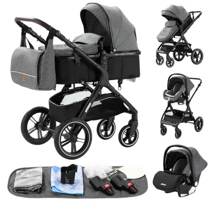 Beeboune One+ — 3-in-1 Kinderwagen - Grau
