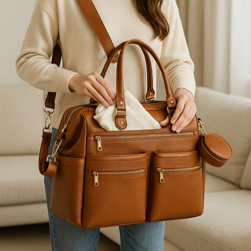BeeTote – Stilvolle Mama-Tasche mit Rucksackfunktion - Beeboune