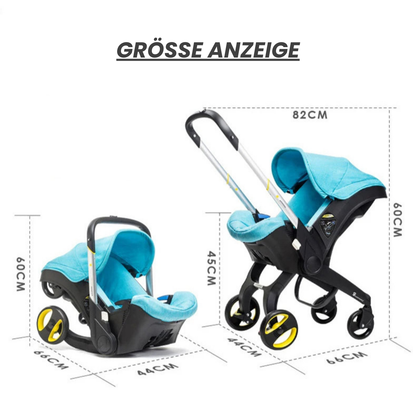 Beeboune One+ Flex — 4-in-1 Premium Stadtreisesystem - Beeboune