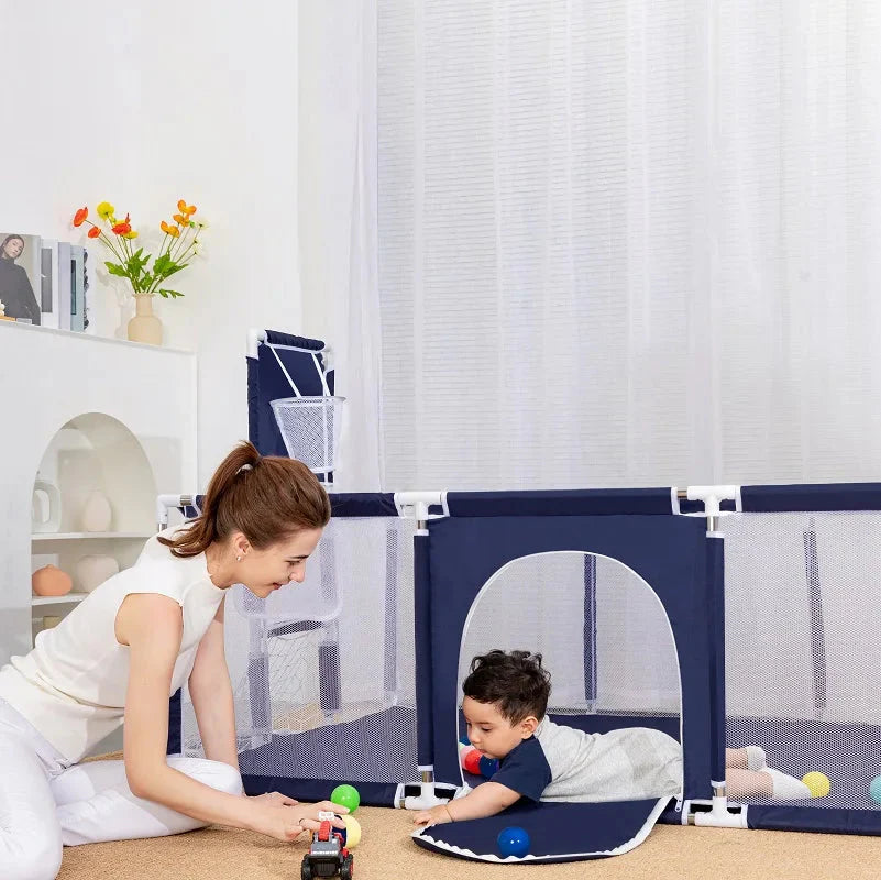 Baby-Laufstall XXL – Sicheres Spielparadies für Babys & Kleinkinder – Stabil, geräumig & einfach zu montieren - Beeboune