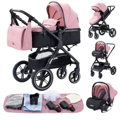 Beeboune One+ — 3-in-1 Kinderwagen - Rosa